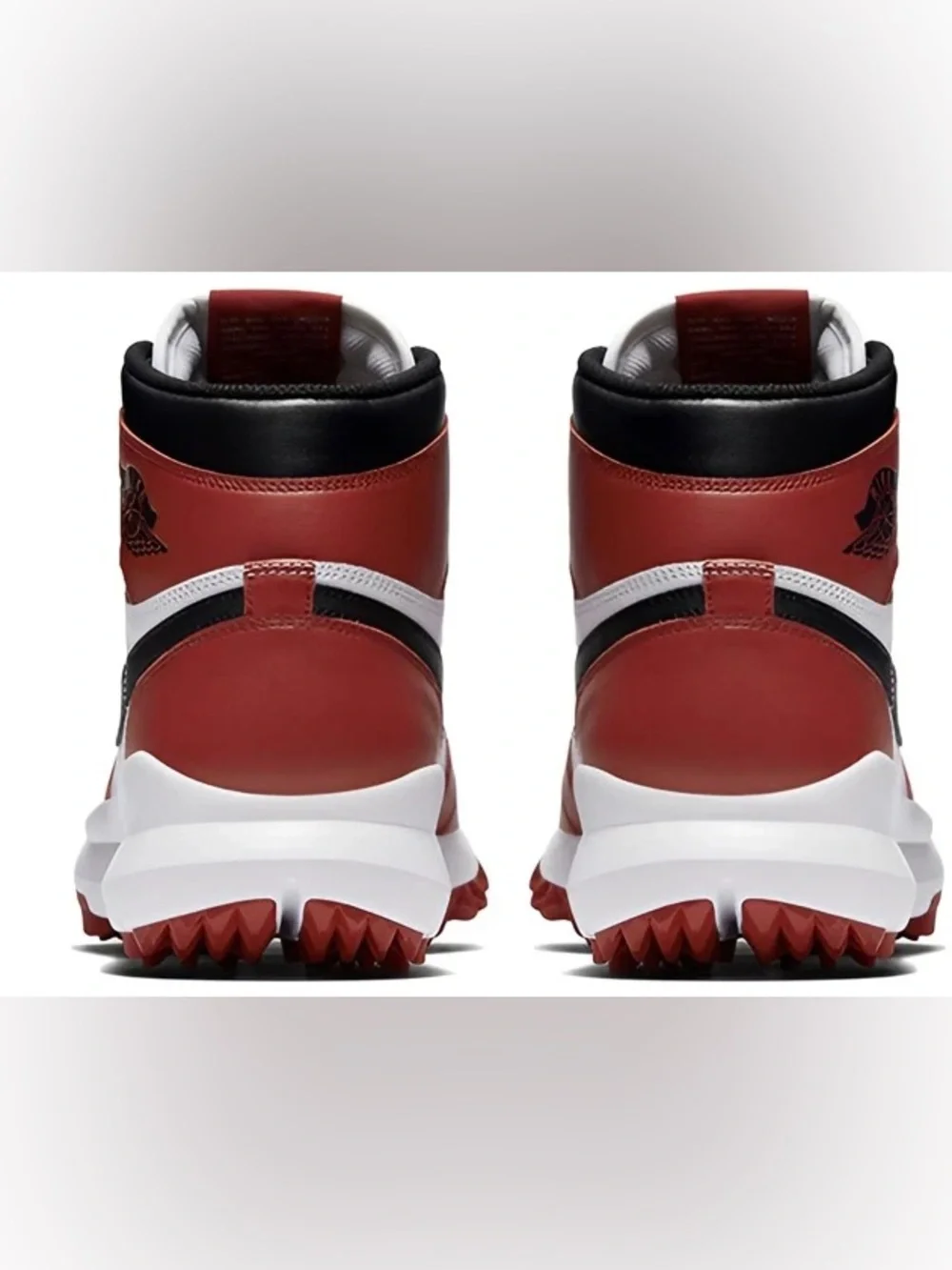 NIKE AIR Jordan 1 Retro Golf Cleat Chicago 917717-100 white black varsity red